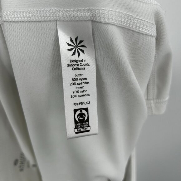 ATHLETA Women's White Stealth TruCool Athletic Workout Tennis Skort Size Medium - Picture 7 of 8